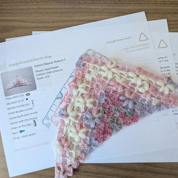 Crochet Shawl Pattern/Chart #68