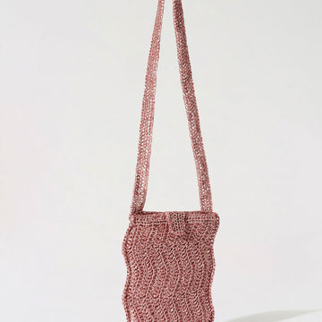 Salada Bag in Wool and the Gang Shiny Ra-Ra Raffia - Leaflet