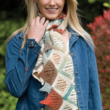 Pinking Sheared Lace Stole
