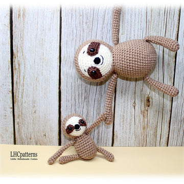 Sloth Mother and Baby Crochet Pattern