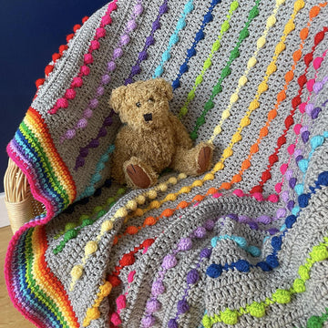 Unique Oblique Bobble Blanket