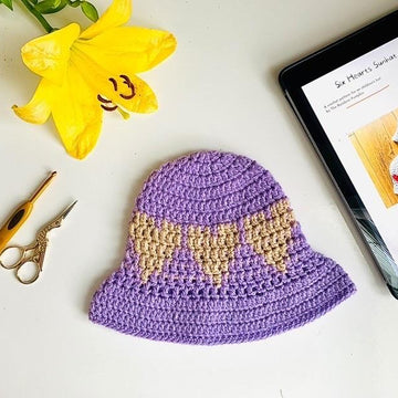 Kids Six Hearts Sunhat