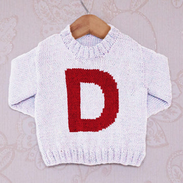 Intarsia - Letter D Chart - Childrens Sweater