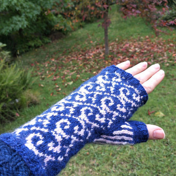 Magic Morning Fingerless Mitts