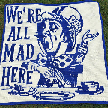 Mad Hatter | Alice in Wonderland Crochet Blanket