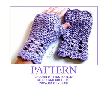 Crochet Mittens "SHELLS"