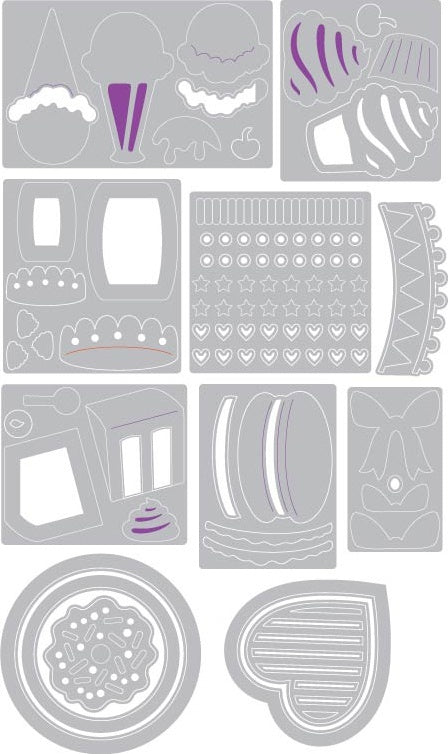 Sizzix Thinlits Dies By Courtney Chilson - Mini Sweet Treats