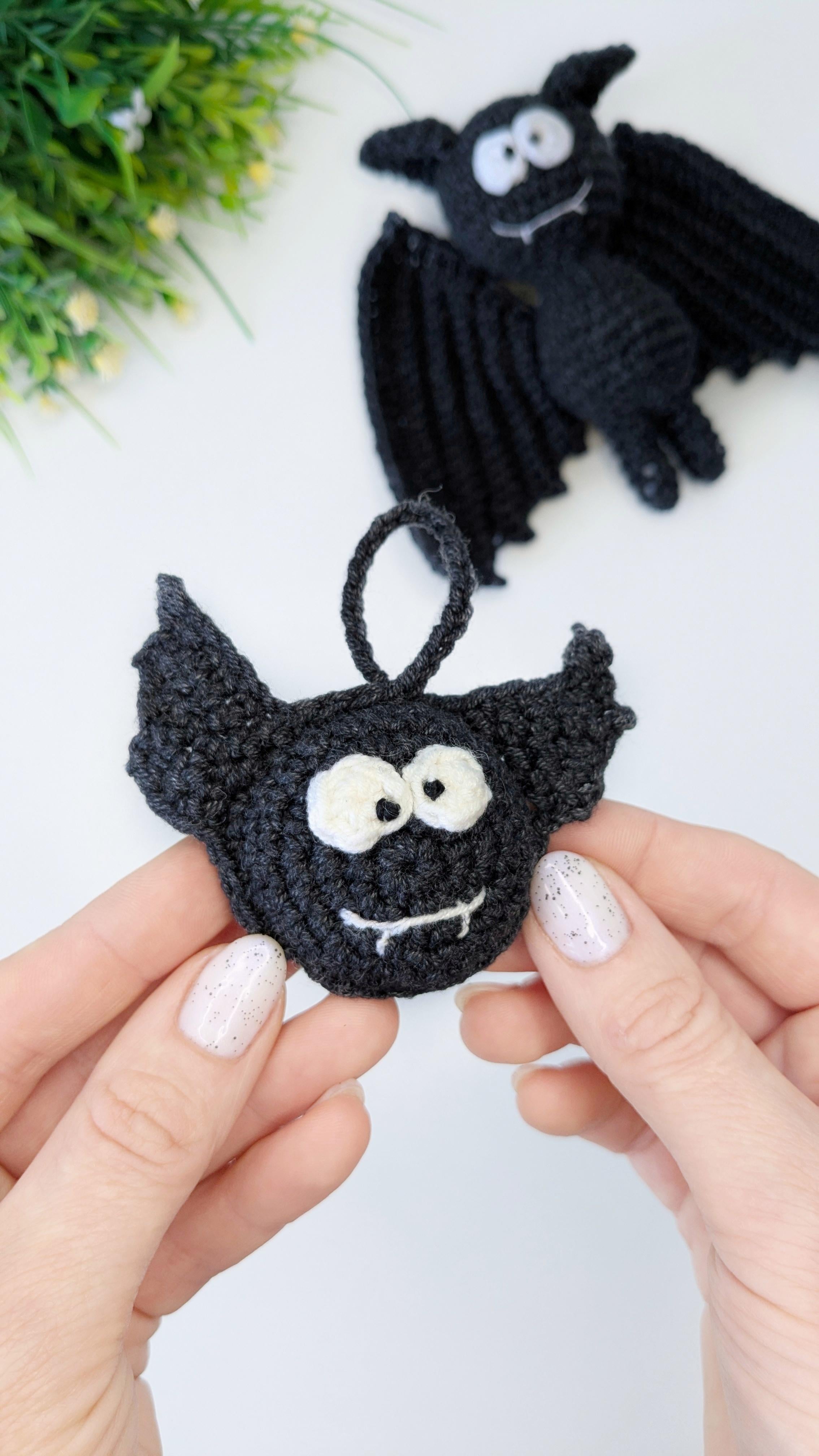 Amigurumi Bat Crochet Pattern: Mini Bat Halloween Keychain