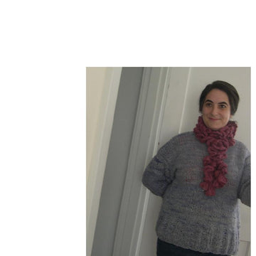 Alpaca Ruffle Boa