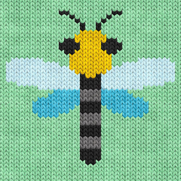 Dragonfly Knitting Chart
