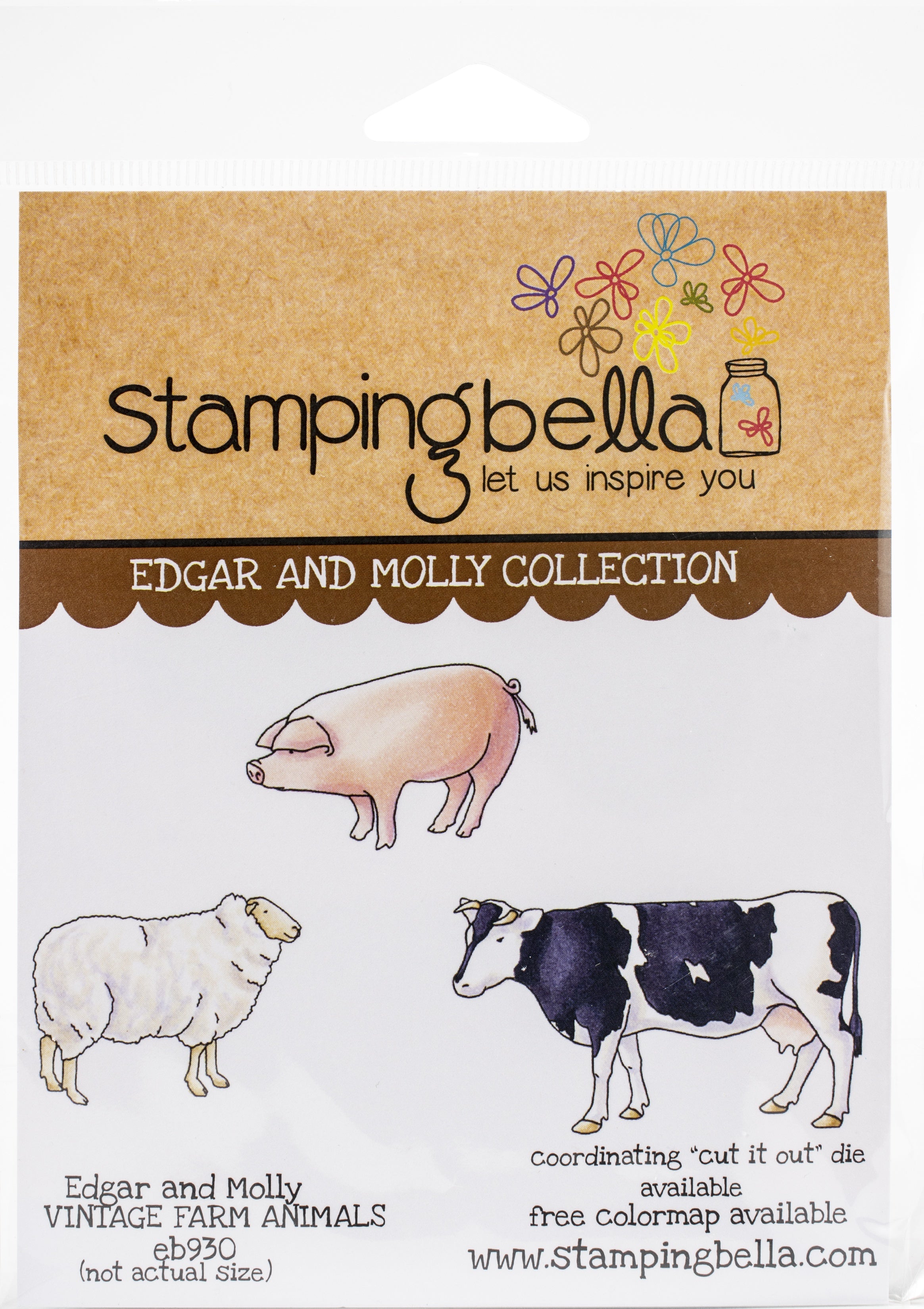 Stamping Bella Cling Stamps - Edgar And Molly's Vintage Farm Animals