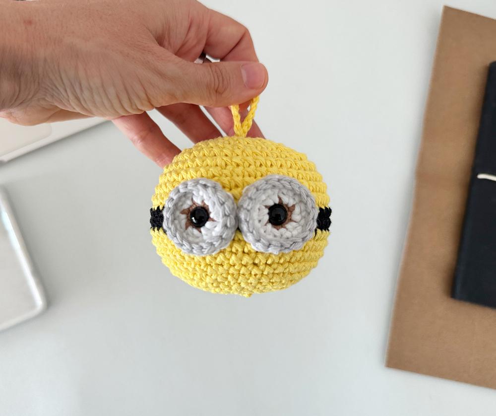 Cute Yellow Creatures Crochet Christmas Ornaments