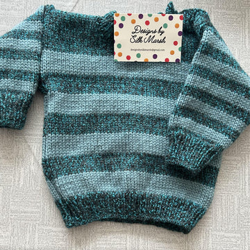 William Baby Jumper and Flat Cap Knitting Pattern 6-36 months approx