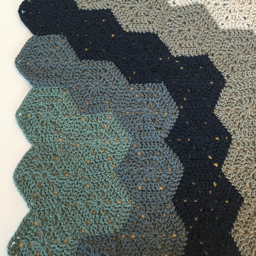 Chunky Hexi Baby Blanket
