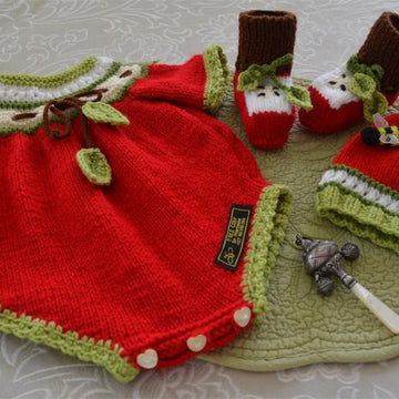 "Apple of Our Eye"  Baby Onsie / Romper Set