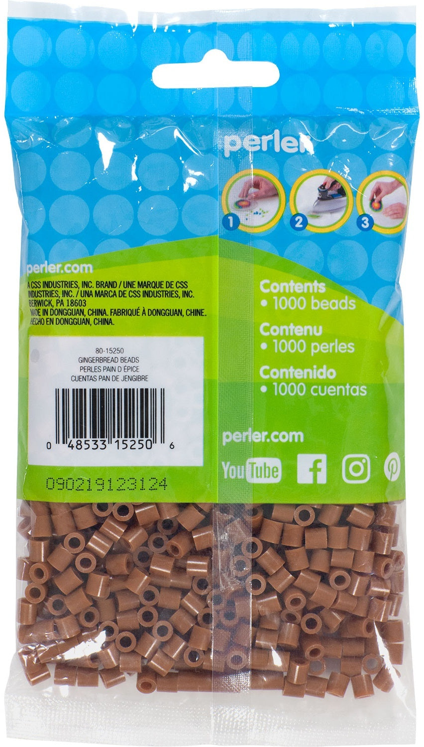 Perler Beads 1,000/Pkg - Gingerbread