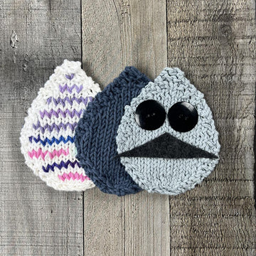 Eggtastic Dishcloth Canvas (Stockinette Version)