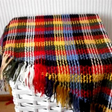 Vintage tartan shawl