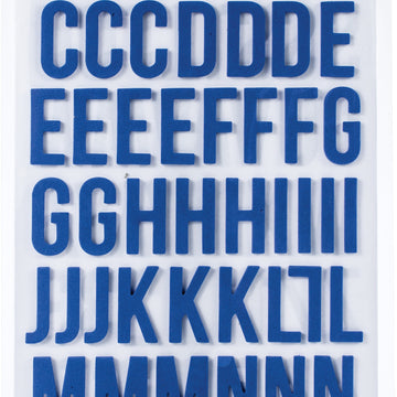 Simple Stories Color Vibe Foam Alpha Stickers 6"X12" 129/Pkg - Navy