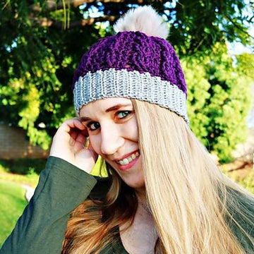 Ribbed Cable Textured Beanie