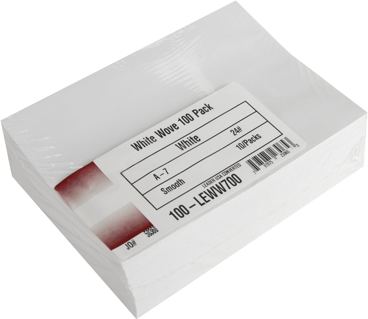 Leader Paper Products Leader A7 Envelopes (5.25"X7.25") 100/Pkg - White