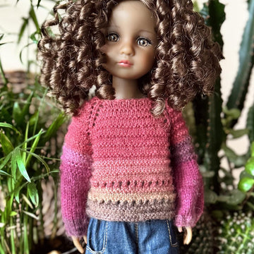 Pullover Berry Mood for Ruby Red Doll