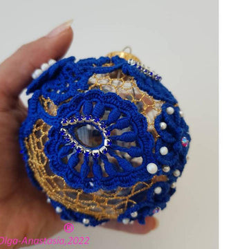 Blue christmas ball