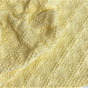 Diamonds Baby Blanket in Aran Yarn