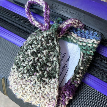 Luggage Tag -- a loom knit pattern