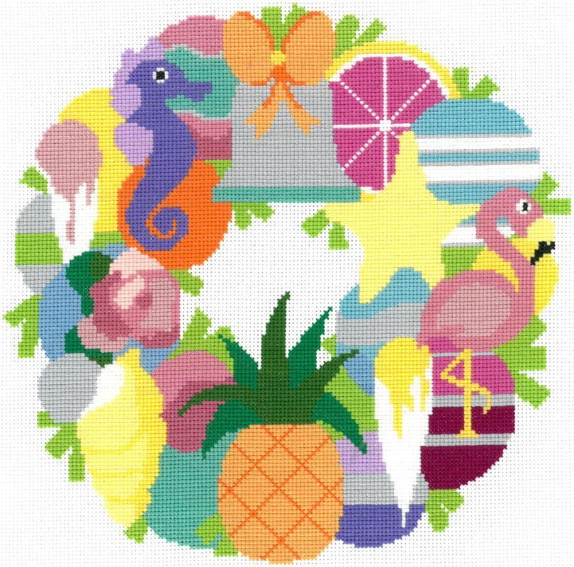 Imaginating Summer Wreath Cross Stitch Kit