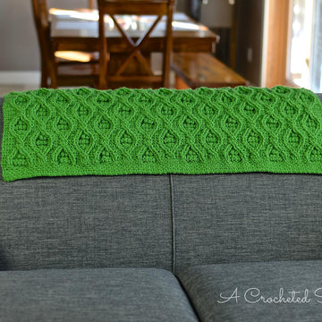 Hourglass Cabled Afghan