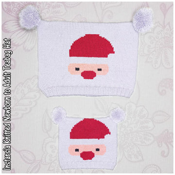 Intarsia - Santa Face - Chart Only