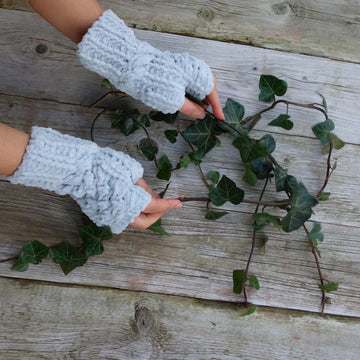 Bubble Fingerless Mittens