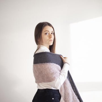 Two part scarf - Women's long scarf + VIDEO