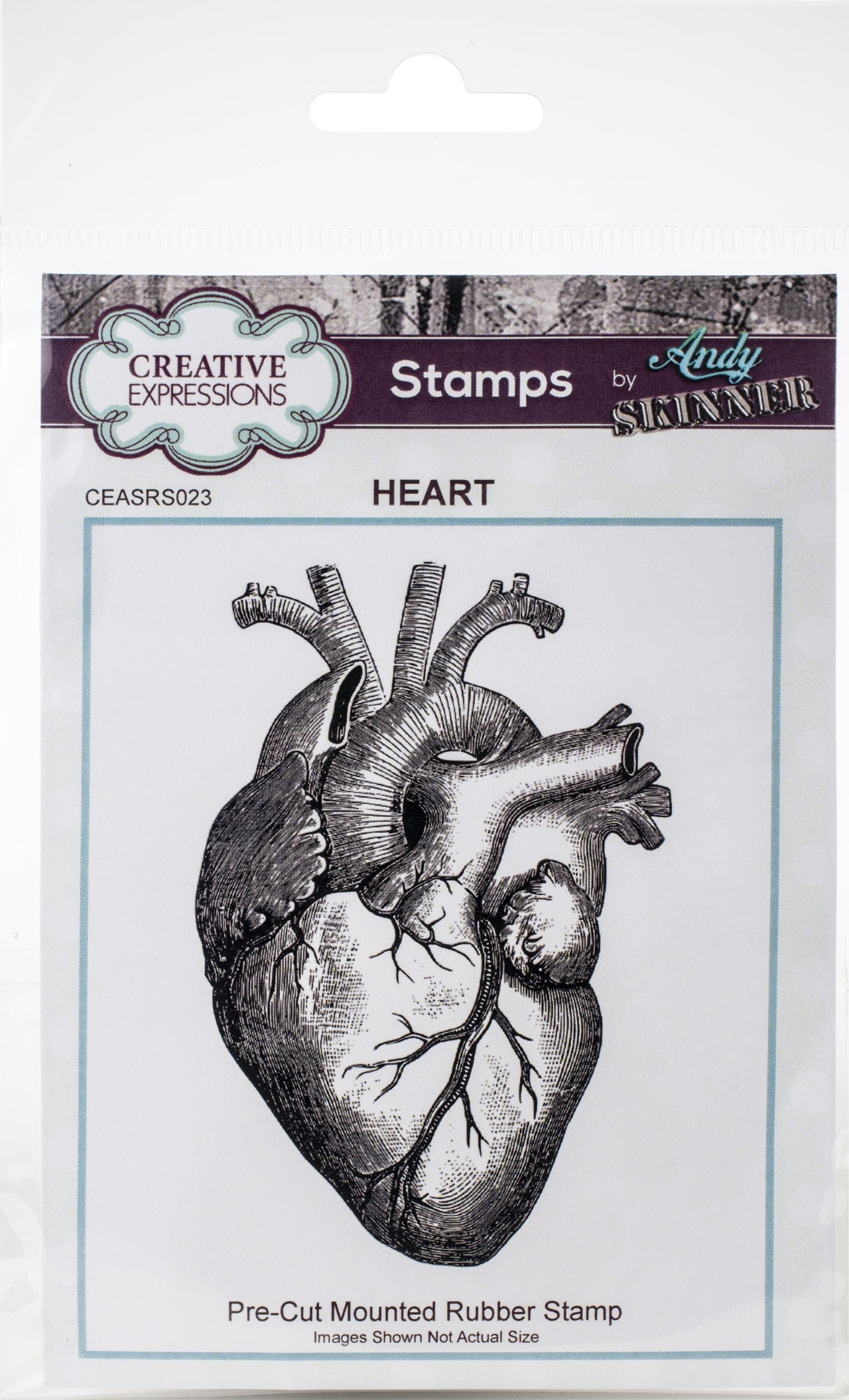Creative Expressions Rubber Stamp By Andy Skinner - Heart