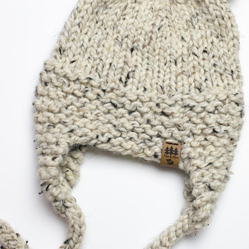 Ear Flaps Double Pompom Toque Kids Ear Flaps Hat