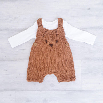Baby Bear Chunky Shortie Dungarees 0-2 yrs