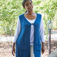 990 Nonpareil - Waistcoat Knitting Pattern for Women in Valley Yarns Goshen
