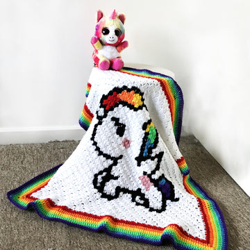 Unicorn C2C Blanket