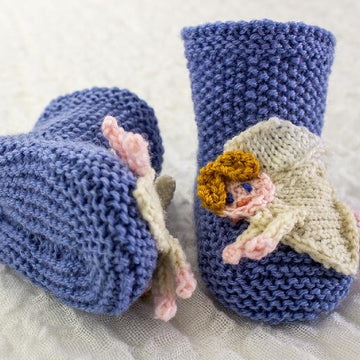 Baby Christmas Angel Booties
