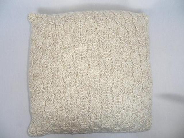 Simple Aran Cable Cushion Cover