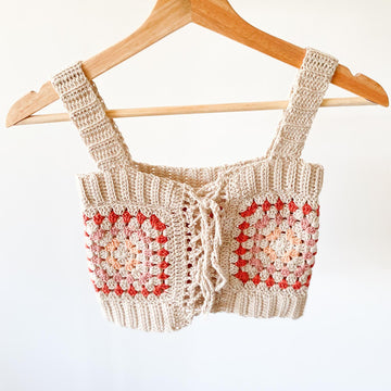 Belinda granny square crop top