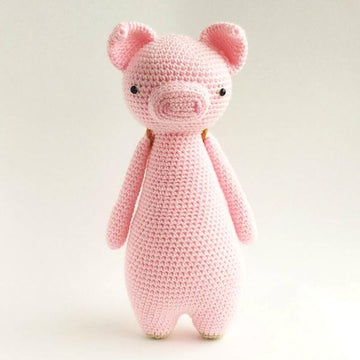Pig with Owl Backpack Crochet Amigurumi Pattern