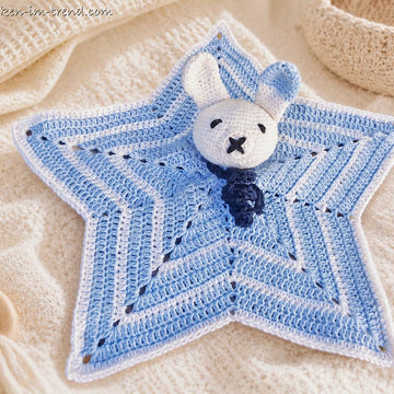 Crochet Pattern Bunny Lovey LORIS | Baby Security Blanket | Rabbit Comforter PDF