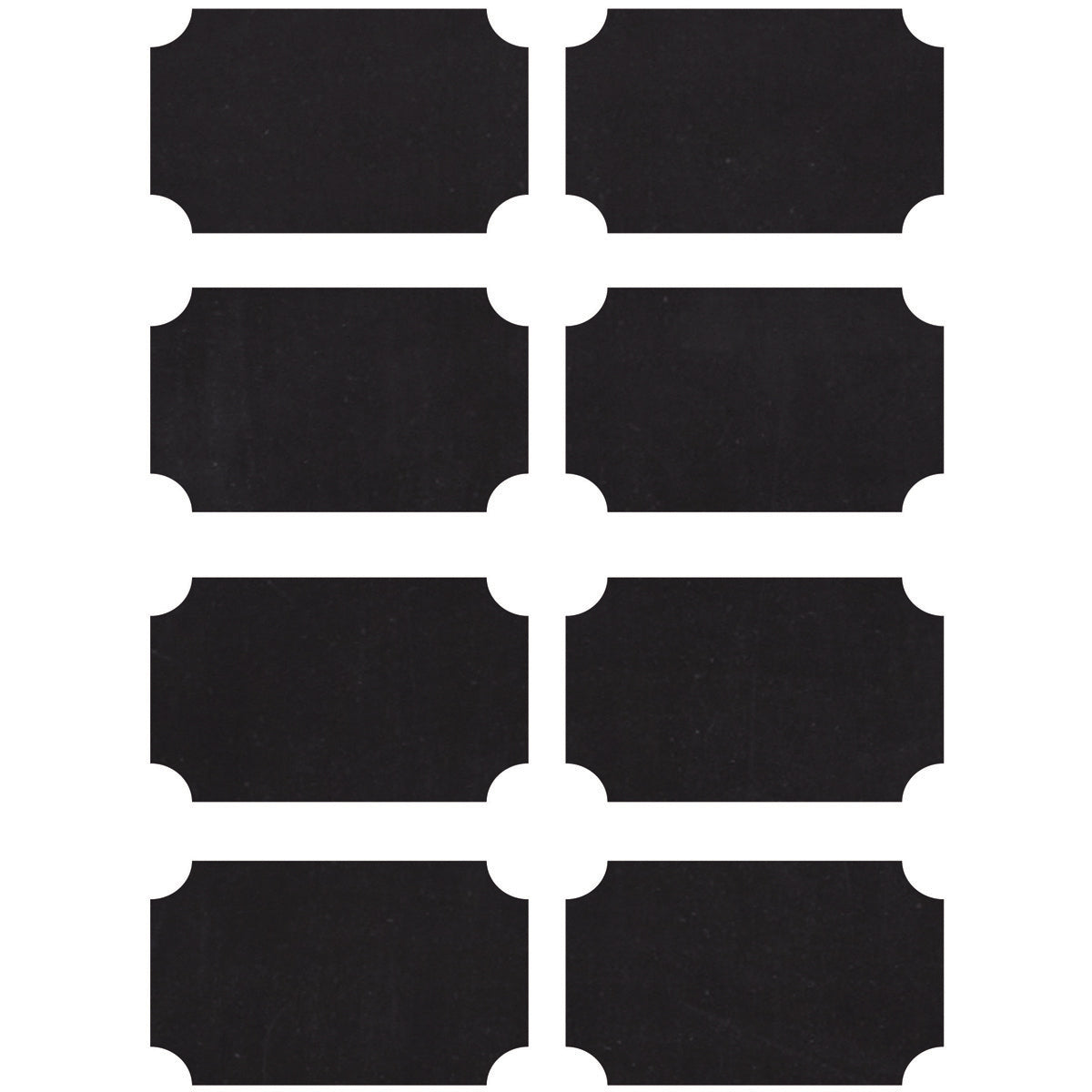 Kaisercraft Lucky Dip Chalkboard Stickers 2/Pkg - Labels 2.5"X1.5"
