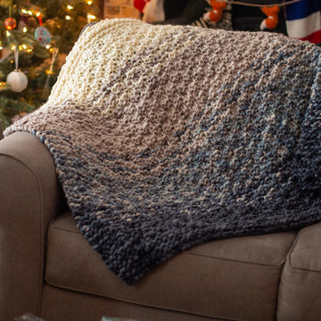 Double Moss Faded Throw