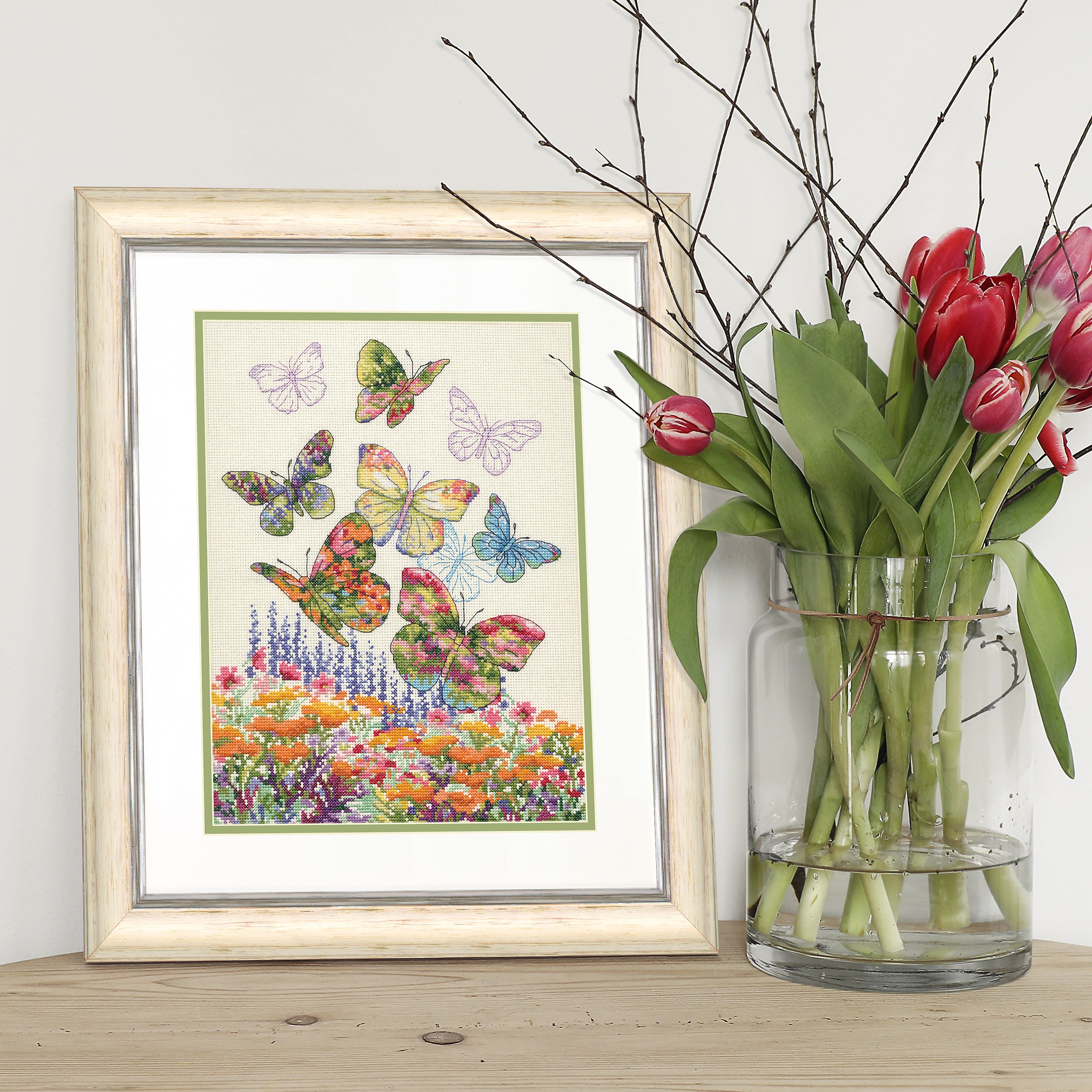 Dimensions Cross Stitch Kit: Floral Butterfly