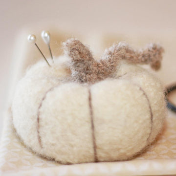 Felted Pumpkin Pincushion