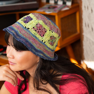 Funkytown Hat in Berroco Summer Sesame - Downloadable PDF