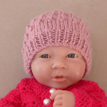 Poppy - Babies eyelet stitch beanie